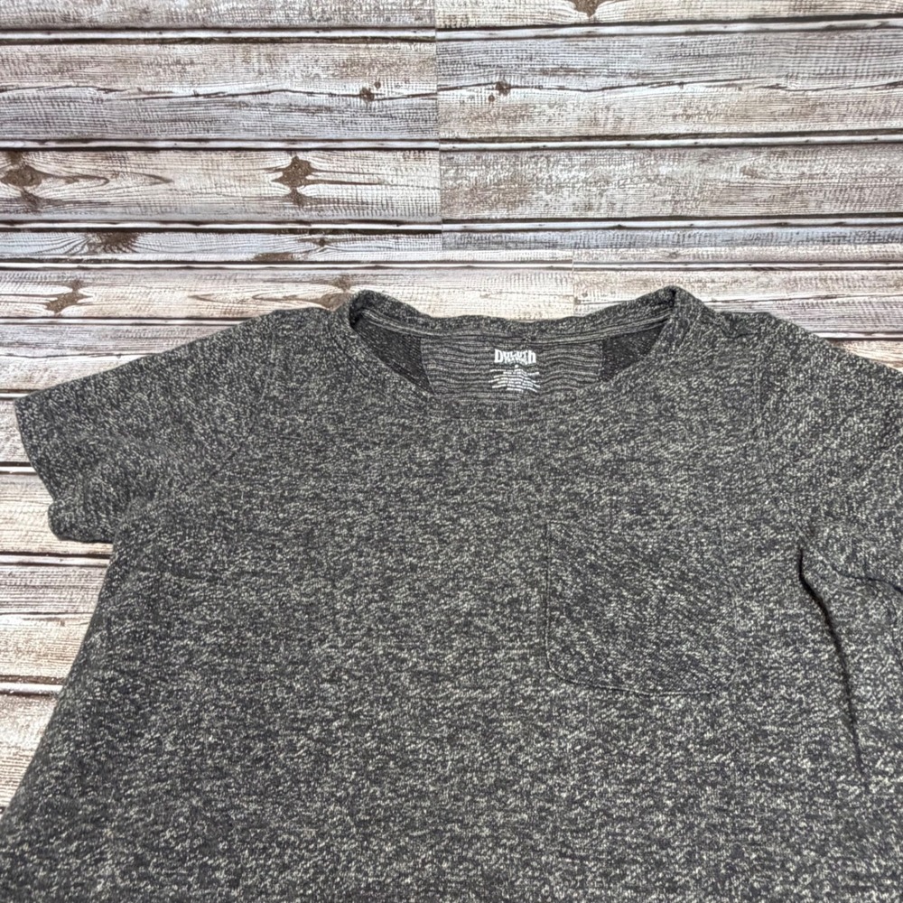 Duluth Trading Co T-Shirt Dress Womens Small Charcoal Gray Hemp Cotton Pocketed